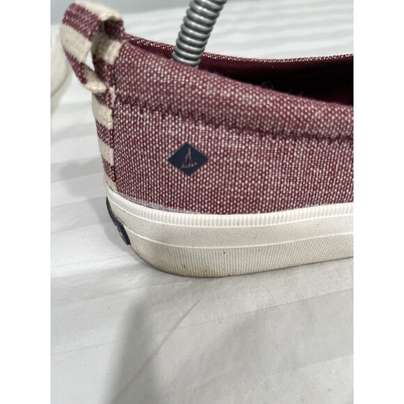 Sperry Top-Sider Crest Twin Stripe Slip On Shoes Sneakers Size 10. Red White - Picture 7 of 10